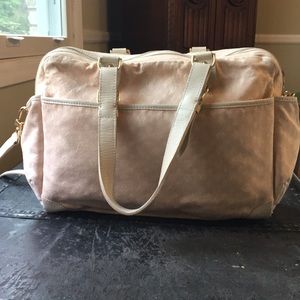 Louis Vuitton pale pink diaper bag